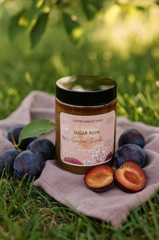 Sugar Plum Exfoliating Scrub – Moisturizing Body Polish with Berries & Plum