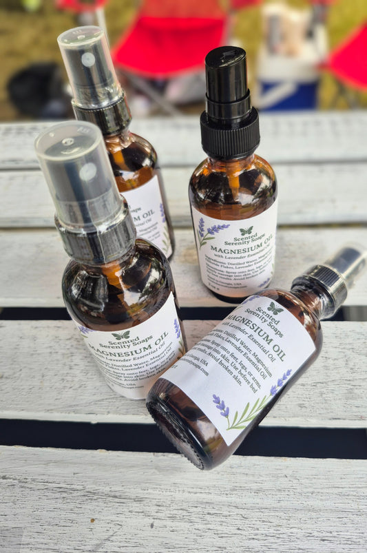 Lavender Magnesium Oil Spray – Relaxation & Sleep Support | Natural Pain & Stress Relie