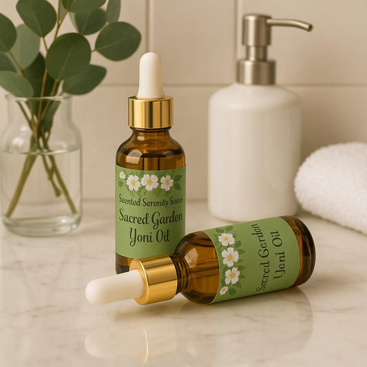 Sacred garden yoni oil- herbs and botanical infused oil