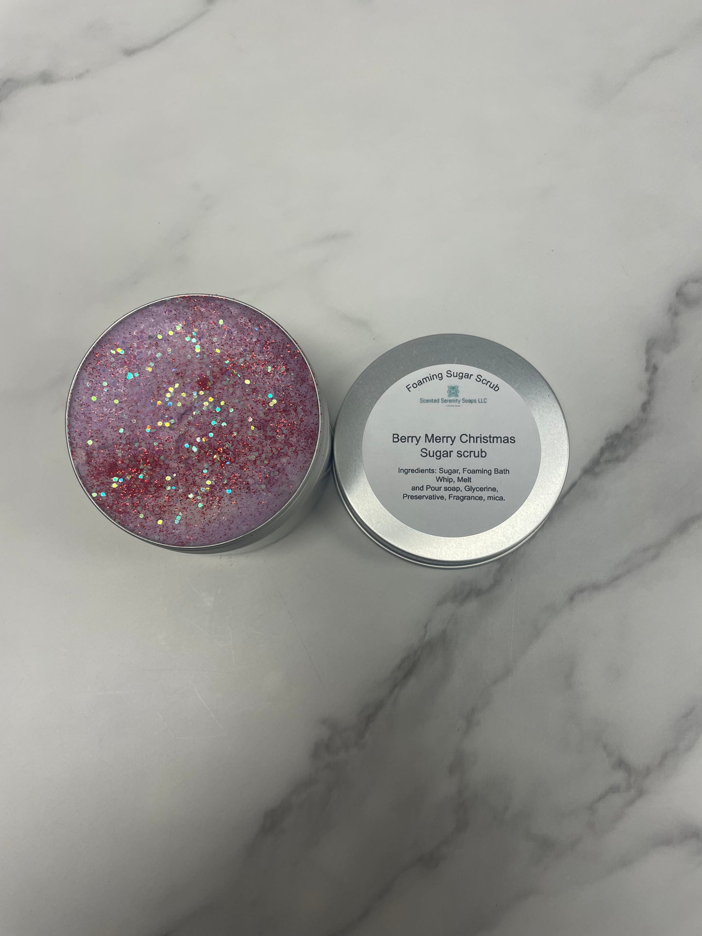 Berry merry christmas- sugar scrub